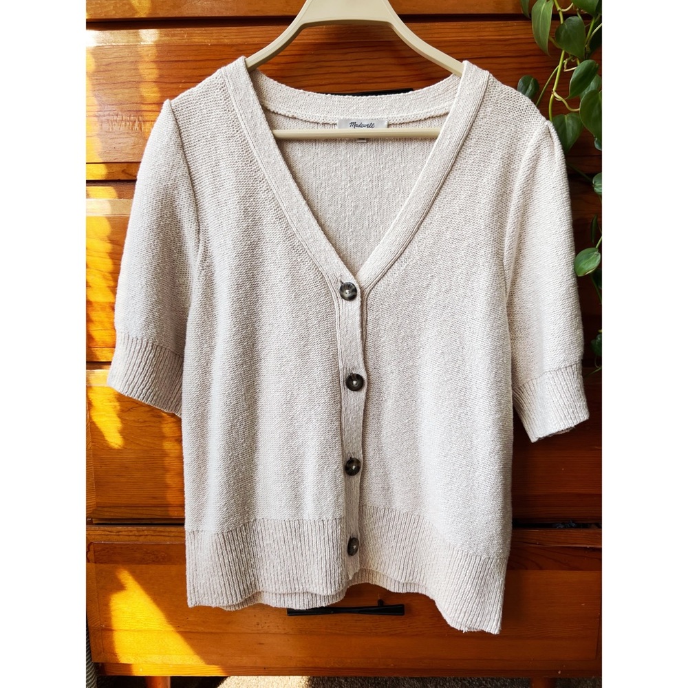 Madewell Short Sleeve Sweater, Size:XL